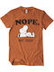 Tricou Peanuts Snoopy Nope Not Today Portocaliu Ars Pnc-1-pn001-h83-1-bo