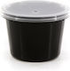 Black Sauce Container 4oz Lid 100pcs
