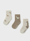 Mayoral Kids' Socks Beige 3 Pack