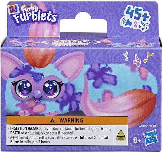 Hasbro Jucărie de Plus Furby Dj Furblets de Ziua Îndrăgostiților cu Mișcare și Sunet pentru 6+ Ani 45 cm