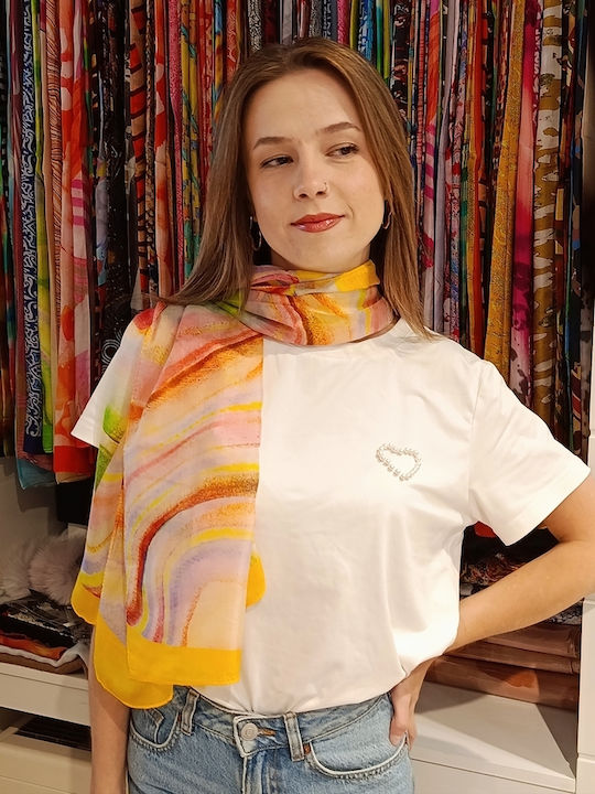 Women's Silk Shawl Multicolour