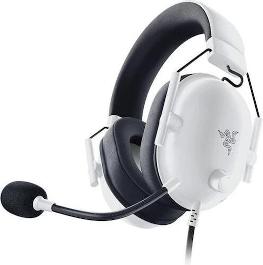 Razer Blackshark V2 X Over Ear Gaming Headset με σύνδεση 2.5mm / USB Λευκό