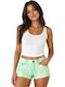 Damen Jean Shorts Grün