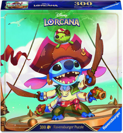 Disney Lorcana Stitch Alien Pirate Puzzle 300