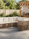 Canapea De Colț Pentru Exterior Din Rattan Cu Perne 62x62x70cm