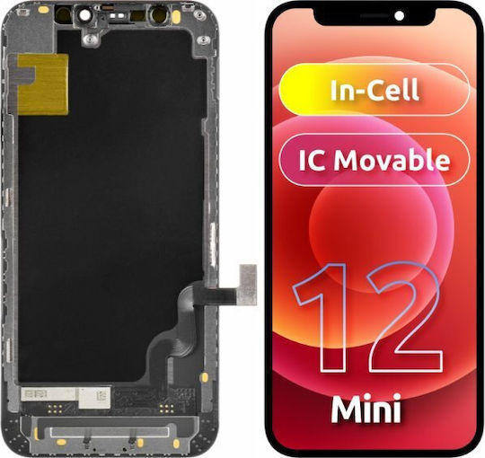 Ecran cu Mecanism Tactil pentru Apple iPhone 12 Mini Negru