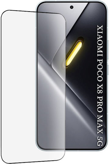 Techwave 5D 0.3mm Full Glue Full Face Tempered Glass (Poco X8 Pro Max)