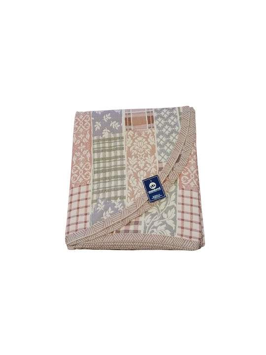 Manterol Casa Double Coverlet Made of Cotton & Polyester Tile Red 235x270cm