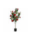 Künstlicher Baum Rose Rote Topf 135cm 88326-3