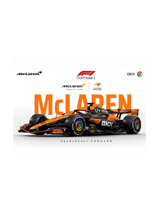 Poster Formula1 Mclaren Mastercard F1 Team F066 21cm X 30cm Premium Black Wooden Frame