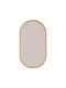Artemis Oval Badezimmerspiegel aus Metall 40x80cm Rosa