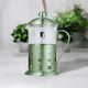 Bergner Manual Filter Coffee Maker French Coffee & Tea Plunger Glass Container 800ml Green Midnight Matt Bg-38316-gr