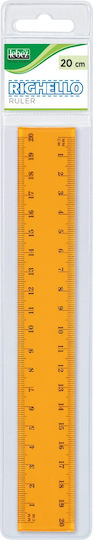 Transparent Plastic Ruler – 20 Cm 4 Colors In Hanging Bag