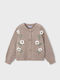 Kinder-Strickjacke Baumwolle Gofre