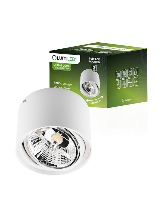Spot De Perete Cu Halogen Spot Tube Mobil Gu10 Ar111 Rotund Alb 100mm Iluminat Telefonic