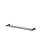 Bisk Bathroom Double Rail Wall-Mounted Screws Black