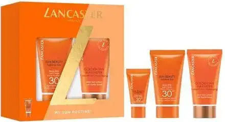 Lancaster Sonnencreme-Set mit Gesichts-Sonnencreme & Sonnencreme für den Körper SPF30 3 Stück