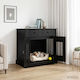 vidaXL Hundehütte Innenbereich Schwarz 80x47,5x...
