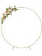 Metal Gold Circle Arch Frame Stand Balloons 2m Wedding Wall