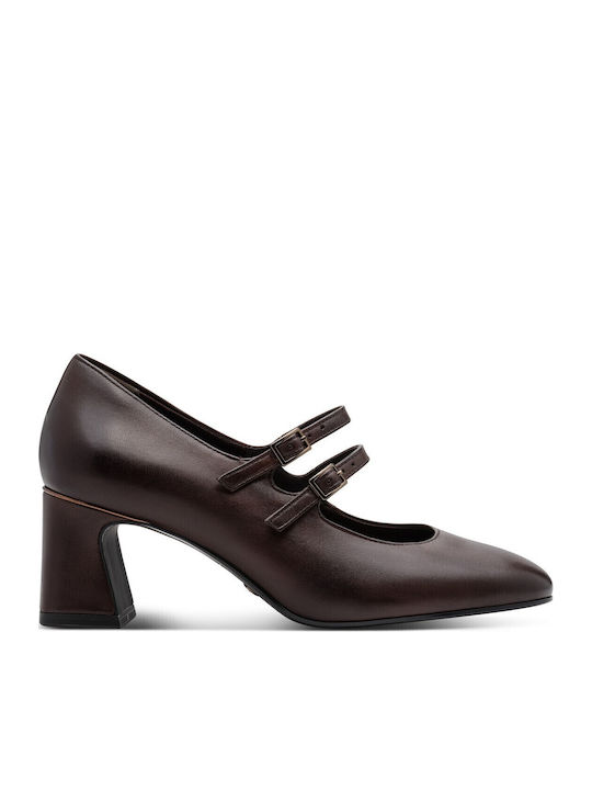 Leather Heels Mahogany