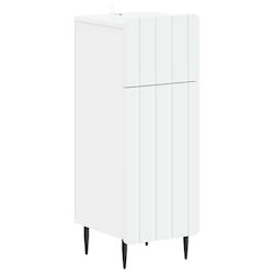 vidaXL Dulap de baie 30x31x79.5cm Alb