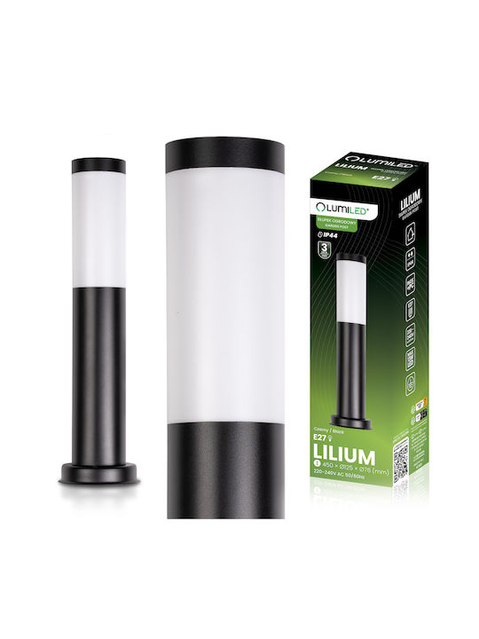 Фенер За Външни Пространства Lilium Lumiled E27 Черен Понтос 45см Фенер За Външни Пространства Lilium Lumiled E27 Черен Понтос 45см