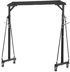 Portable Crane Lockable Wheels Max 1000 Kg Adjustable Height 2430-3630 Mm Portable Crane Lockable Wheels Max 1000 Kg Adjustable Height 2430-3630 Mm