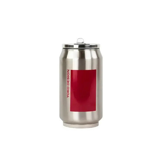 Yoko Design Thermos Bottle Stainless Steel BPA Free 280ml Straw Yoko Design with Straw