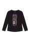 Kids Long-sleeved Black Top