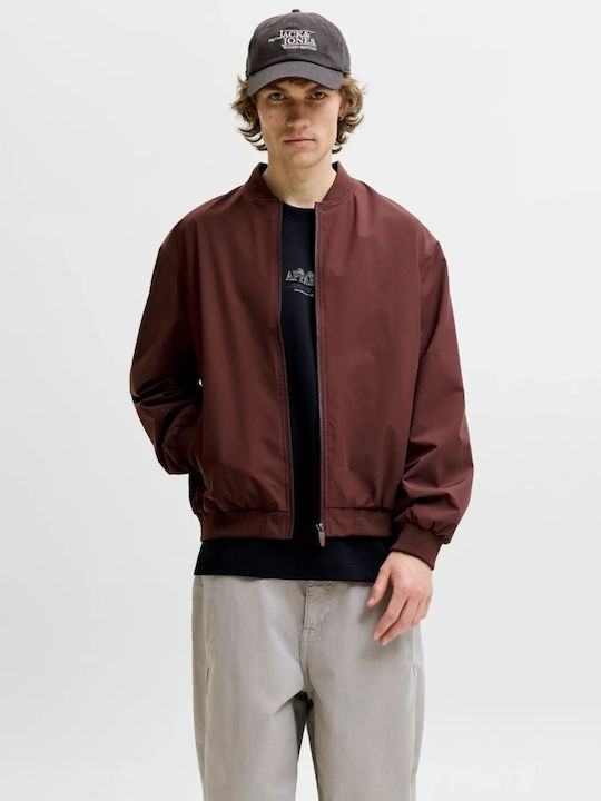 Jack & Jones Bomber Jacket Burgundy