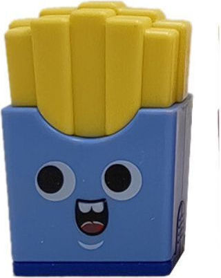 Mathv Anspitzer & Radierer 2 1 Sharpener & Eraser French Fries 4 Farben Blau