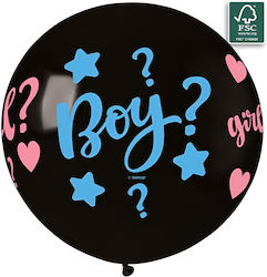 Large Black Balloon Gender Reveal