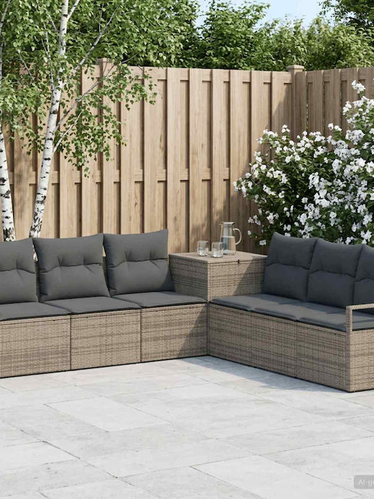 Γωνιακός Καναπές Εξωτερικού Χώρου Rattan