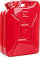 Fuel Canister Made Steel Sheet Capacity 20l Red Color Valpro