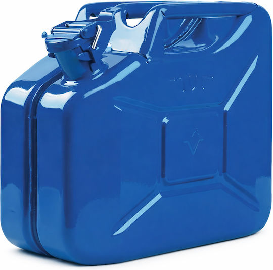 Fuel Canister Made Steel Sheet Capacity 10l Blue Valpro