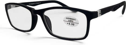 Optosquad Ochelari De Citit +3.25 În Culoare Full Face Neagră 820-1