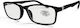 Optosquad Reading Glasses +0.75 In Black Colour 820-1
