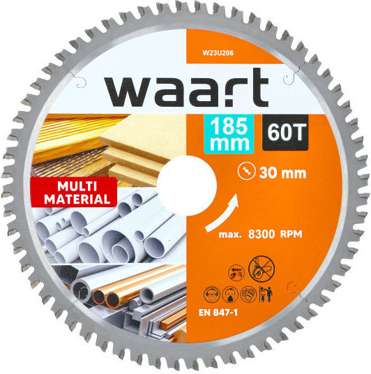 Wood Cutting Disc With 60 Blades 185mm