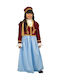 Kids Traditional Costume Amalia with 1 Row Necklace