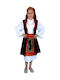 Traditional Children's Sarakatsana Costume with Scarf with 3 Rows Necklace