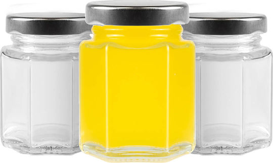 Bimberek Σετ 12τμχ Βάζα για Γενικής Χρήσης / Τσάι με Καπάκι Γυάλινο Καφέ 110ml 12τμχ