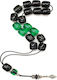 Roloi Komboloi Worry Beads with 17 Beads Made of Resin Length 31cm Multicolour