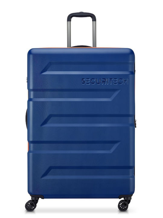 Securitech by Delsey Valiză Mare de Călătorie Dură Navy Blue Înălțime 81 cm