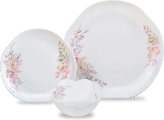 KING Hoff White Porcelain Dinnerware Set 18pcs