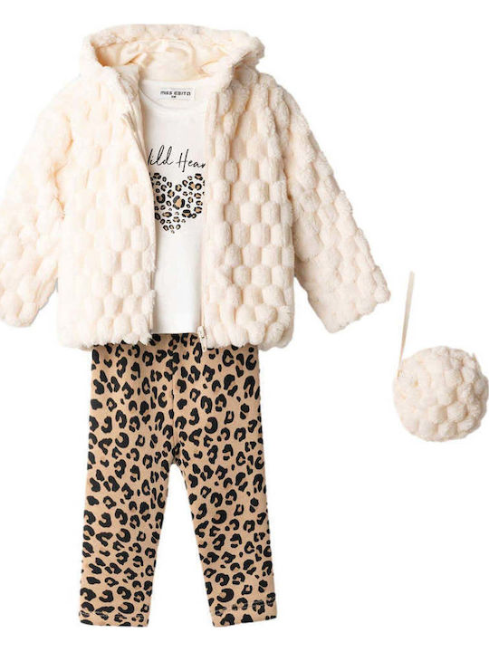 Evita Sommer Kinderbekleidungsset 3 Stück Beige