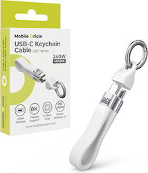 Mobile Origin USB 2.0 Video USB-C tată - USB-C 240W 0.13m (MO-UK-CB17-WHT) Mobile Origin USB 2.0 Video USB-C tată - USB-C 240W 0.13m (MO-UK-CB17-WHT)