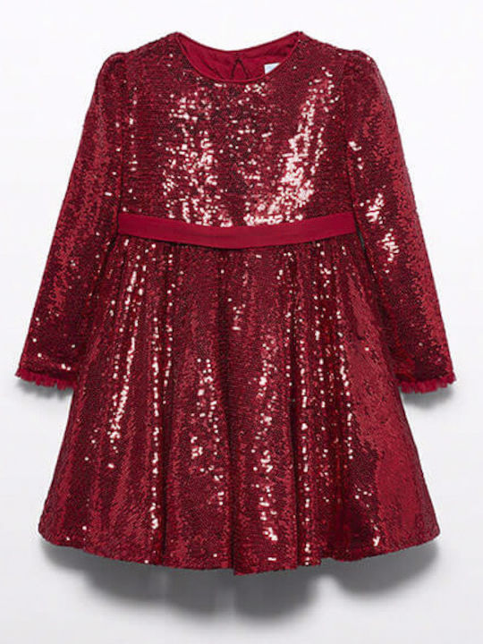 Abel & Lula Mädchenkleid mit Pailletten Rote