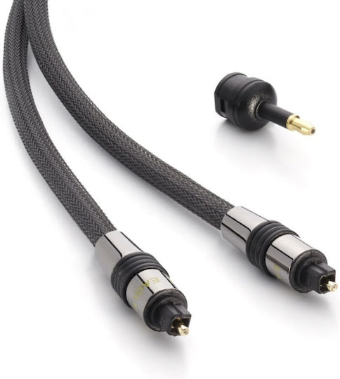Eagle Cable Оптичен аудио кабел TOS мъж - TOS мъж Черен 1.5m (KIN-8557)