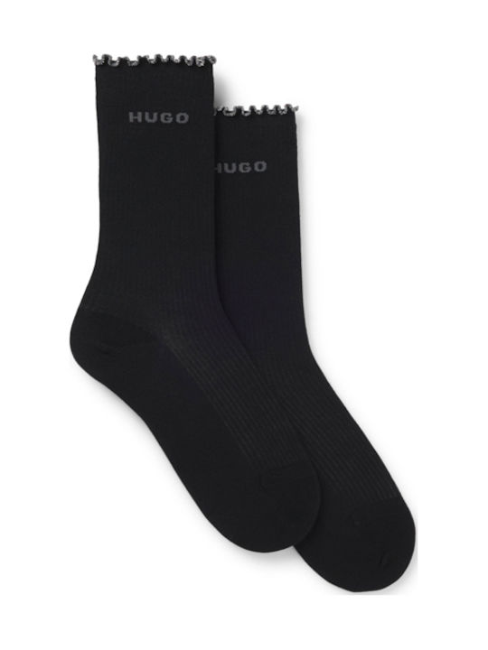 Hugo Lettuce Women Socks Black 2Pack
