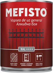 Alkyd Paint Mefisto Metal Wood Satin 0.65l White